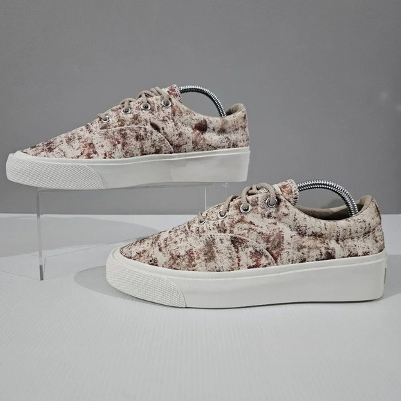 NEW Converse X John Elliot Skid Grip Ox Sneaker 9.5 Brown White Canvas Low Top - Picture 2 of 12